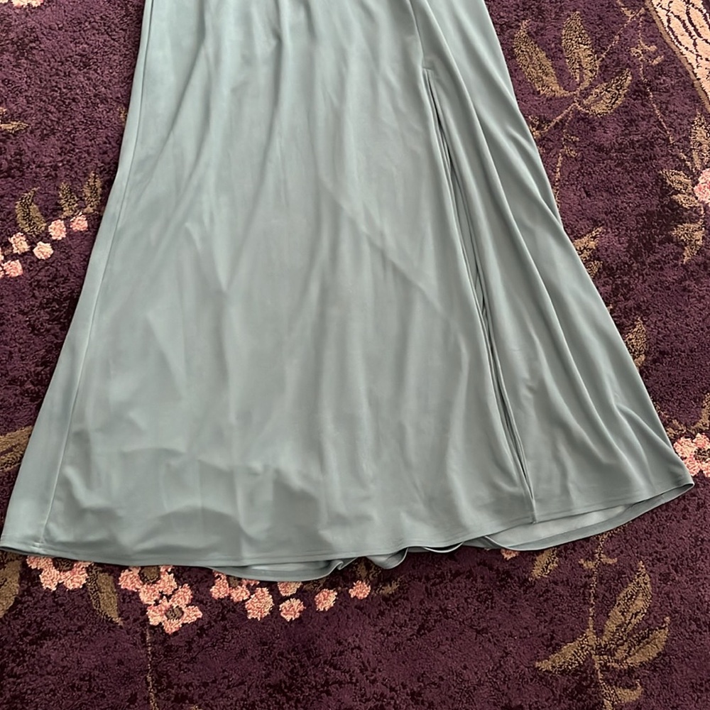 Birdy Grey Ash Crepe Dress in color Sea Glass Sz XL - Picture 16 of 16